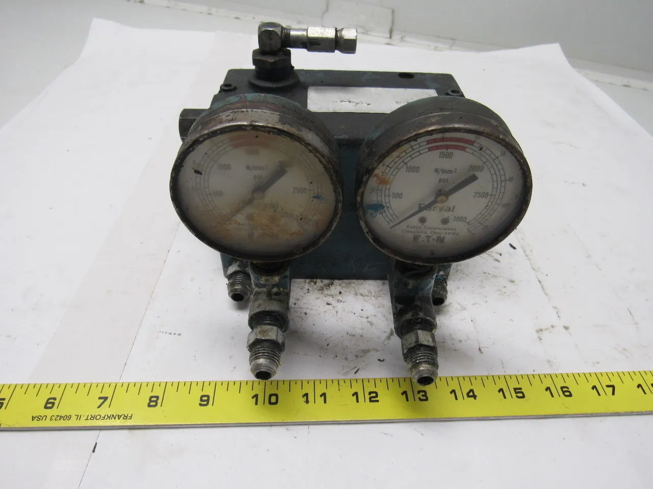Farval DR2-7B Dual Line Lubrication System Reversing Valve For Oil Only