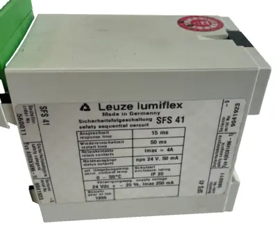 NEW LEUZE SFS-41 SAFETY RELAY SFS41