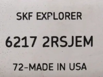 NEW SKF 6217-2RSJEM BALL BEARING 85MM 62172RSJEM