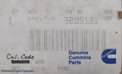 NEW CUMMINS 3895131