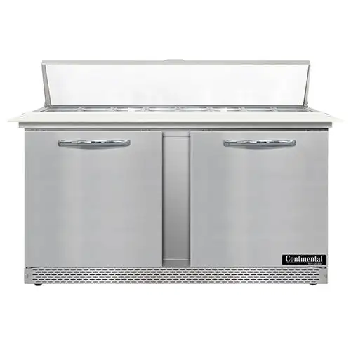 Continental SW60N16C-FB 60" Sandwich/salad Prep Table W/ Refrigerated Base, 115v
