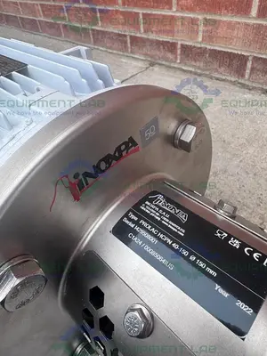 NEW INOXPA INOXPA PROLAC HCPN 40-150 HYGIENIC CENTRIFUGAL PUMP 5 HP MOTOR W/ POWDER HOPPER