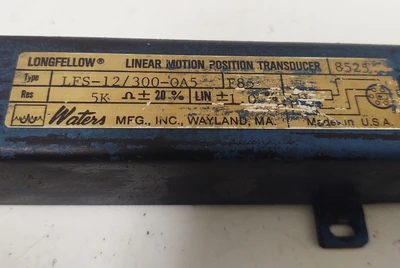 🔥 Waters Longfellow 12" Linear Motion Position Transducer LFS-12/300-GA5 F85