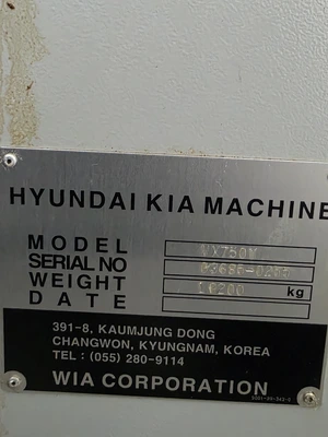 2008 HYUNDAI KIA VX750M Vertical Machining Centers (Equipt) | SNL Machine Trader LLC (12)