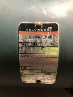 Reliance Electric P56G1361M-CV 1HP Electric Motor 3450RPM 230/460V 3PH M56 Frame