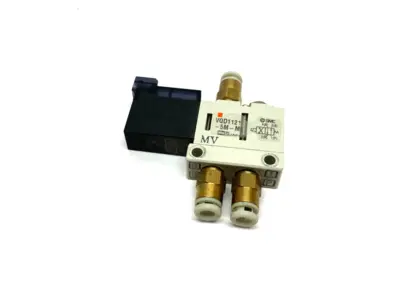 USED SMC SINGLE SOLENOID VALVE, 0-0.7MPA, M5 PORTS, 24VDC