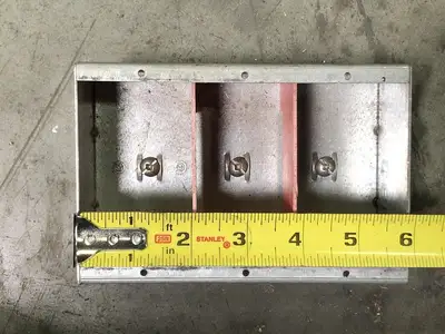 3-Gang Masonry Box, 6x4"