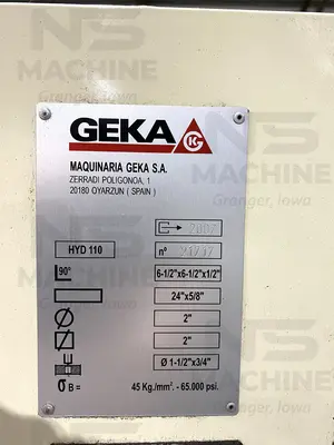 USED 2007 GEKA HYDRACROP 110/A