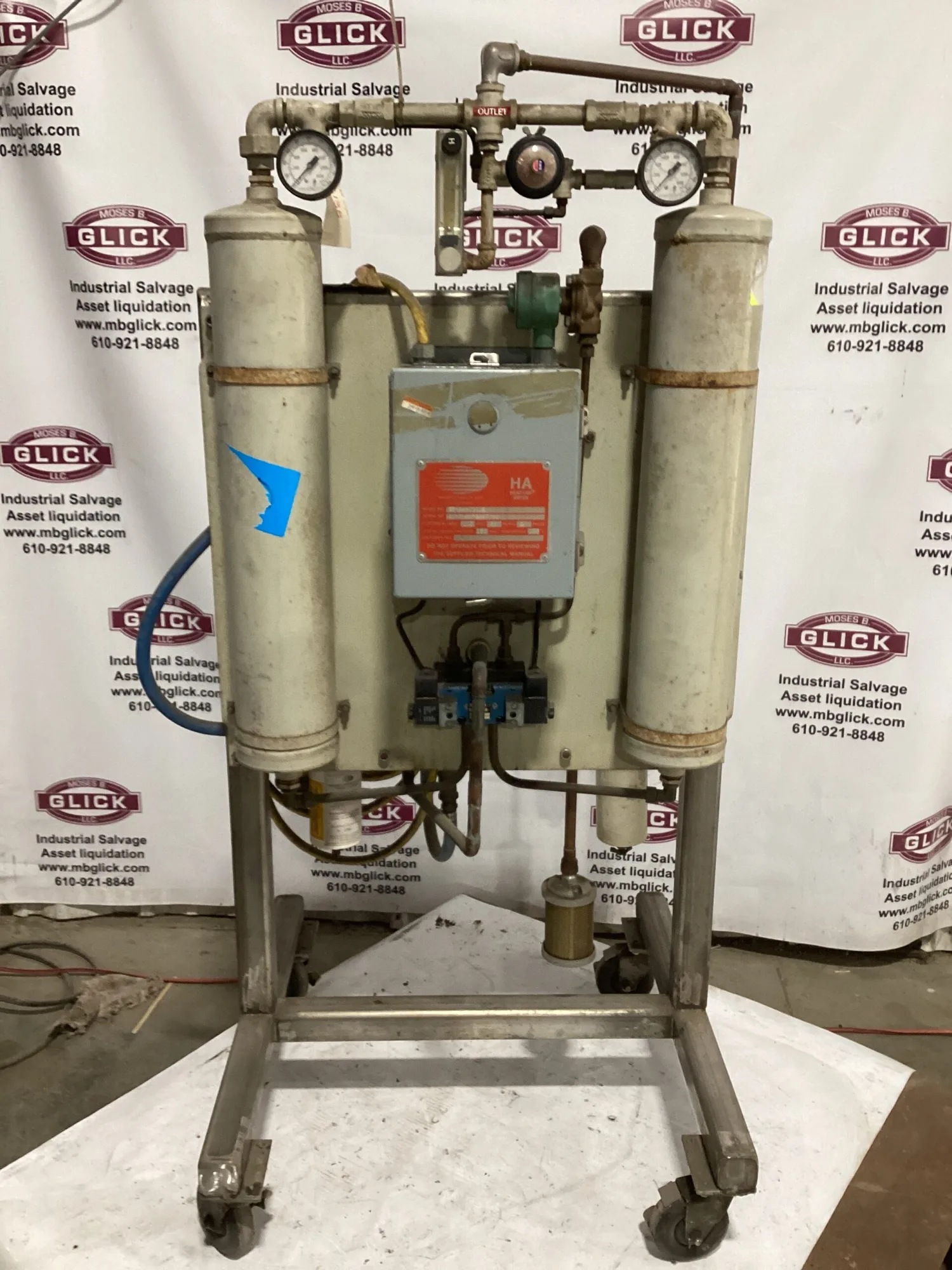 Pneumatic Products Corp HA 25HA4-00000 HEAT-LES Desiccant Air Dryer 150psi