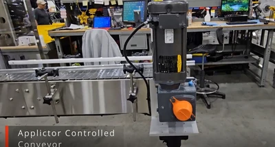 Used AXON, PROMACH EZ300 SHRINK SLEEVER WITH EZ-36-BR HEAT SHRINK TUNNEL Sleeve Wrappers Washington US | The Equipment Butler #1276970