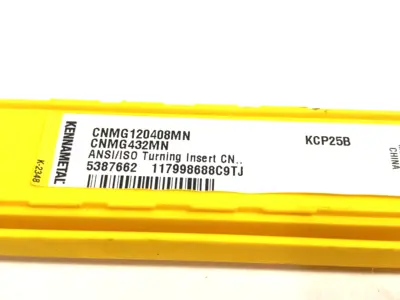 NEW KENNAMETAL KENLOC™ CNMG TURNING INSERT, NEGATIVE, CNMG120408MN