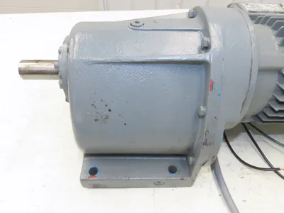 Eberhard Bauer G13-10/DK 74-178-AS/M Inline Gearmotor w/Brake 32rpm 277/480V 3PH