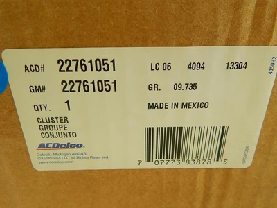 New | in-Stock GENERAL MOTORS _UNKNOWN_ Automotive Parts Texas US | OCO Industrial #1601539