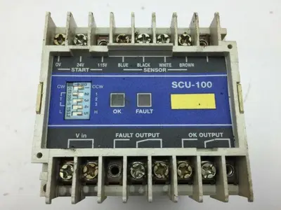 Positive Contact SCU-100 Sensor Control Unit DIN Rail Mount Lot of 5