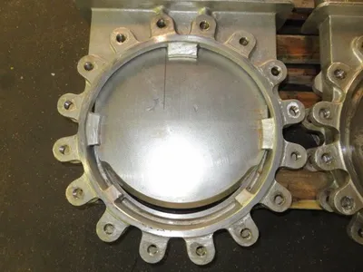 Dezurik 16" Knife Gate Valve Hand Wheel Operated
