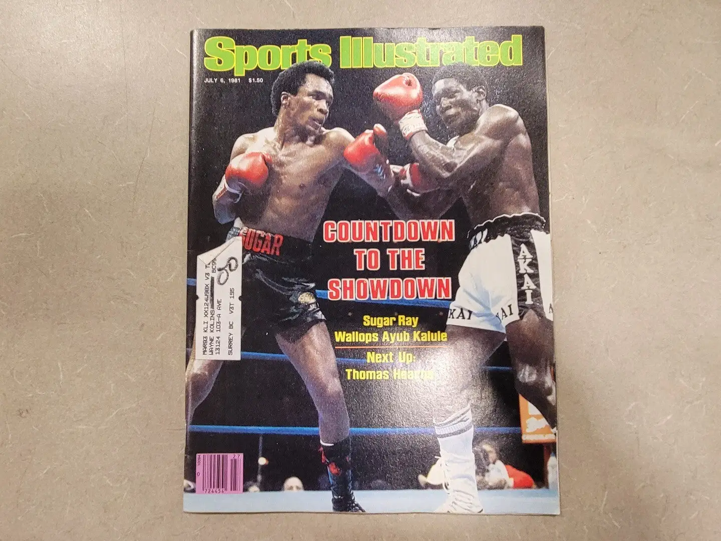 USED SPORTS ILLUSTRATED JULY 6, 1981