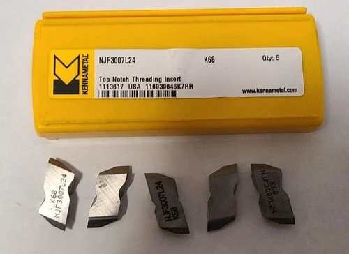 5 Pcs Kennametal NJF3007L24 K68 Threading Carbide Inserts Lathe Top Notch USA