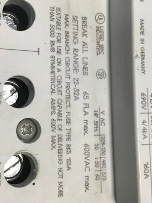 USED SIEMENS 3VU1600-0MP00