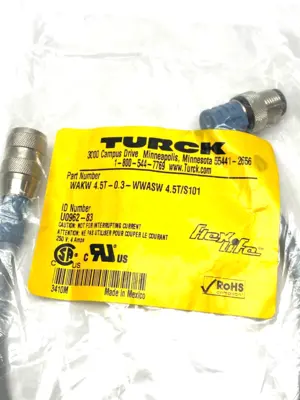 New | in-Stock Turck Flexlife Double Ended Cordset Connector Accessories Michigan US | Maverick Industrial Sales #1468139