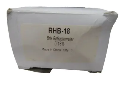 NEW WESTOVER RHB-18 BRIX REFRACTOMETER 0-18%, RHB18