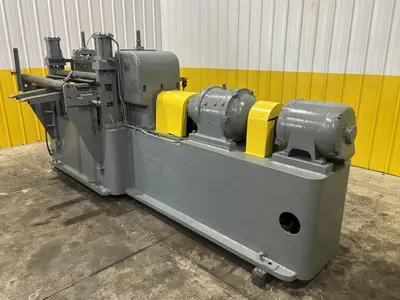 36”  YODER MODEL #M3 POWERED SLITTING HEAD w/ POWERED FEED & HOLD DOWN ROLLS : STOCK #22953