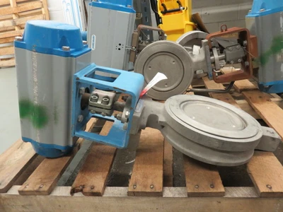 Jamesbury 8"-300 Wafer Sphere Valve with Actuator , Unused Spare Room