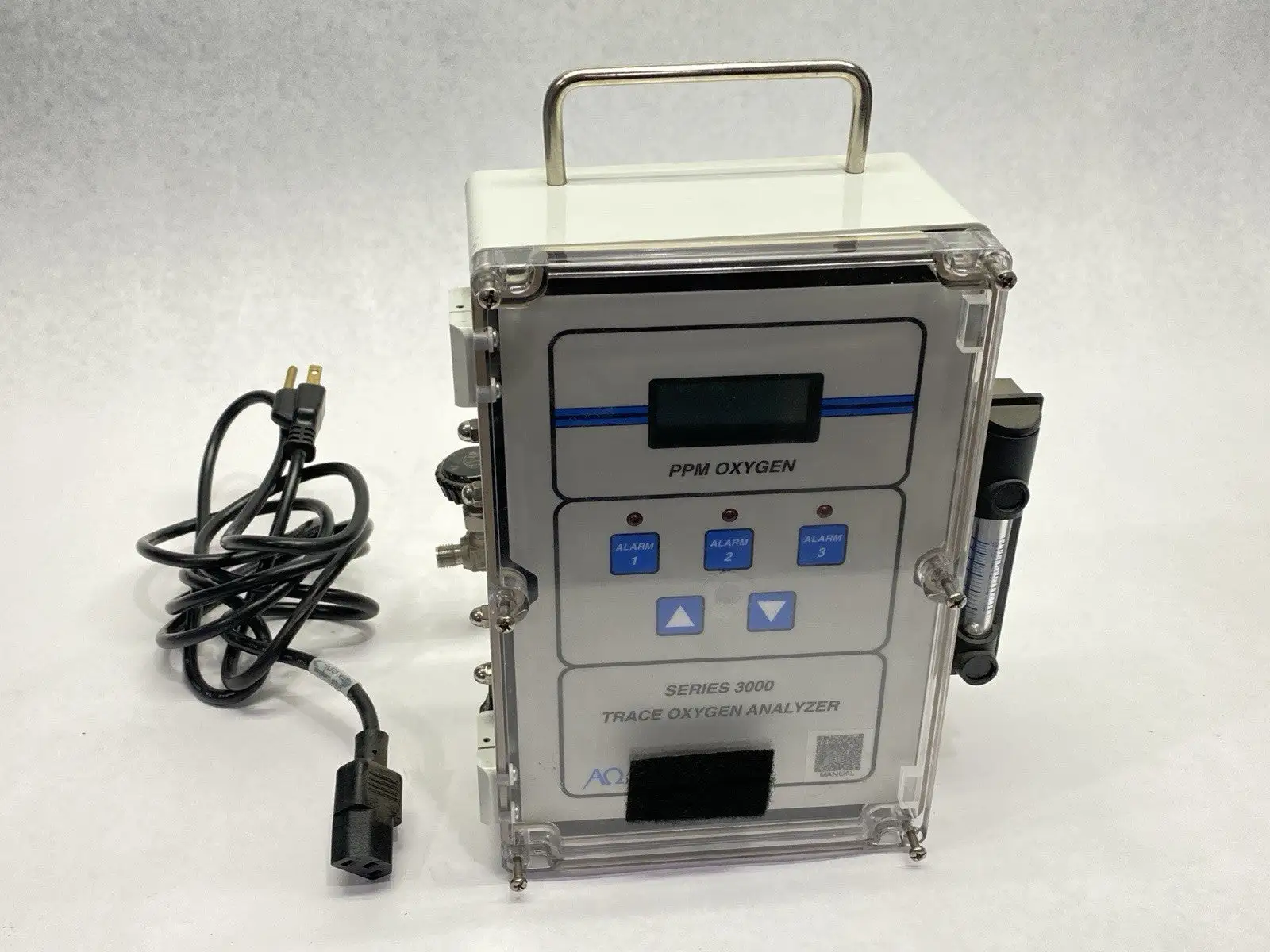 USED ALPHA OMEGA INSTRUMENTS SERIES 3000 TRACE OXYGEN ANALYZER 100-240V