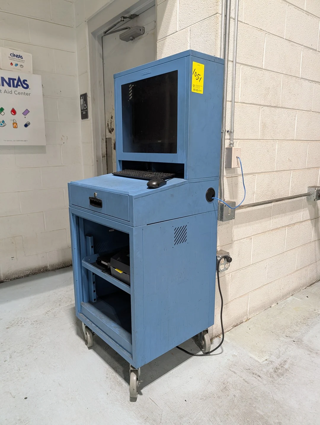 (3) Portable Computer Cabinets W/ Contents