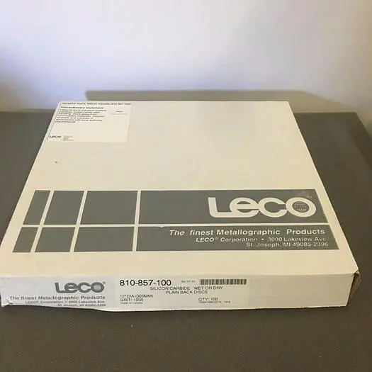 LECO 810-857-100 Silicon Carbide wet or dry plain back discs
