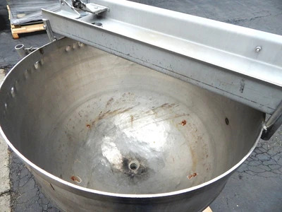 USED BH HUBERT AND SONS 150 GALLON KETTLE