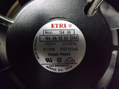 Used ETRI _UNKNOWN_ Electronic Component Fans | OCO Industrial #1644800