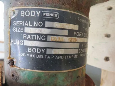 Fisher control valve type ED, size 1.5"-150