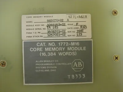NEW ALLEN BRADLEY 1772-M16 CORE MEMORY MODULE 1772M16