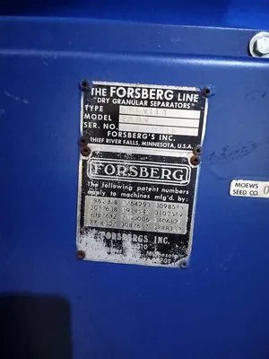 Used Forsberg 200V Separators Illinois US | Alan Ross Machinery #1705173