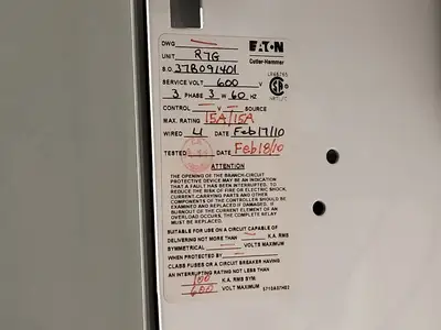 Used EATON HFD3015 Switchgears British Columbia CA | Lenmark #240110
