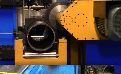 New ERWTech/UCG High-Speed Flying Cold Saw, Double-Cut
