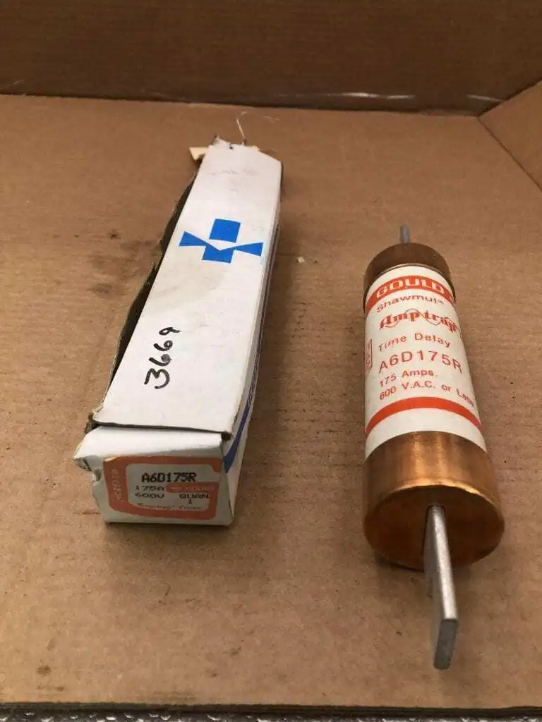 Gould Shawmut Amptrap A6D175R 175A Time Delay Fuse 600V -NIB