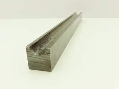 Press Brake Round Die 18-7/8" Long 1" Diameter 15/32" Deep Flat Bottom