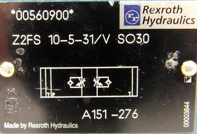 USED REXROTH 00560900 THROTTLE CHECK VALVE Z2FS-10-5-31/V SO30