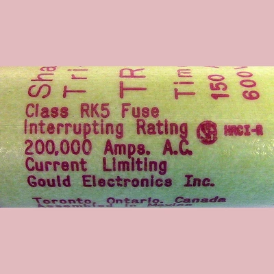 Gould Shawmut Fusetron 150 Amp Class RK5 Fuse