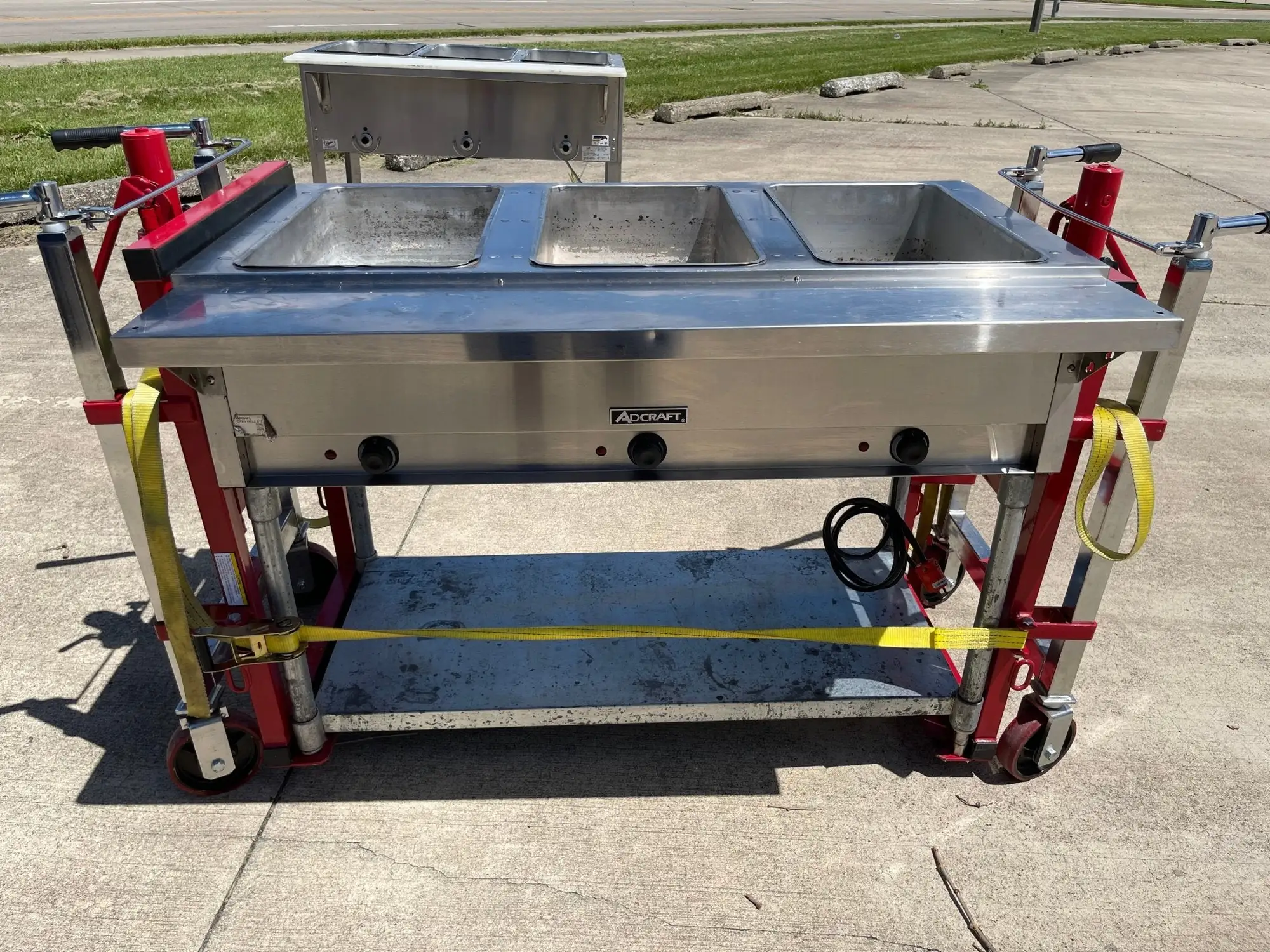 Used Adcraft Used Adcraft ST-120/3 48 1/2" Hot Food SteamTable w/ 3 Open Wells 120V - Shed Steam Tables (Food) Illinois US | Falcon Restaurant Supply #1376139