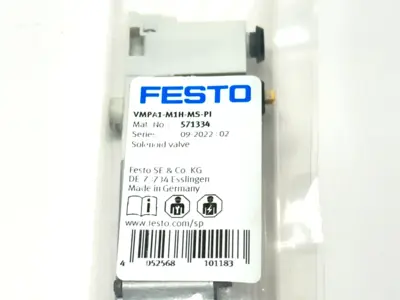 New | in-Stock Festo Pneumatic Solenoid Valve 5/2-Way 24VDC 571334 Solenoid Valves Michigan US | Maverick Industrial Sales #1391329