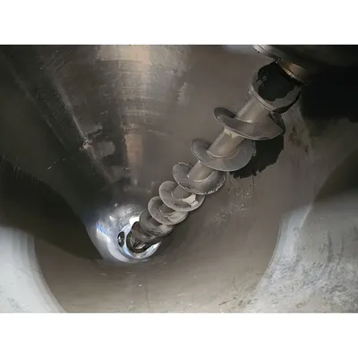 Used JH Day Stainless Steel Jacketed Nauta Cone Mixer - 80 cu ft