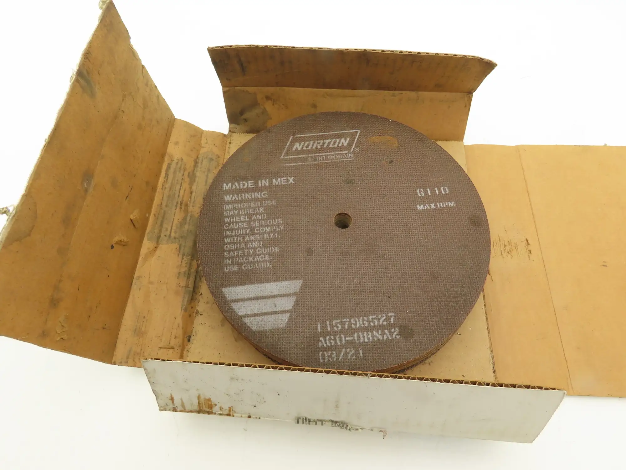 Norton Abrasives 66253149317 Cutoff Wheel 10 " x  .060" x 5/8" Box of 25