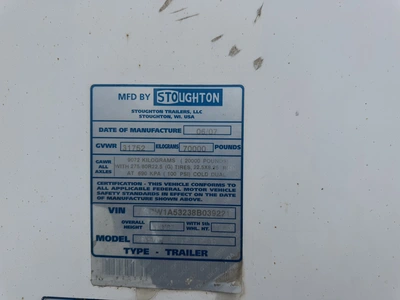 Used 2008 STOUGHTON _UNKNOWN_ Box Trailers Indiana US | Miedema Asset Management Group #1414409