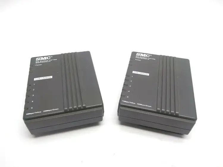 Used SMC EZ Switch 10/100 LOT OF 2 PLC Processors Michigan US | Maverick Industrial Sales #1398766