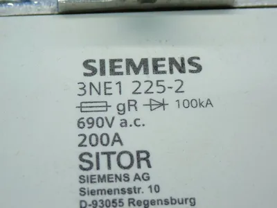 New | in-Stock SIEMENS 3NE12252 Fuses Ohio US | HGR 24 #801921