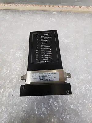 MKS MASS FLOW CONTROLLER RANGE 1000 SCCM MODEL 1159B-00100RV-SPCAL