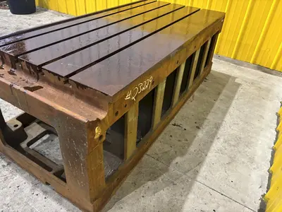 32" X 64" T SLOTTED STEEL DRILL BOX SETUP TABLE: STOCK #23229