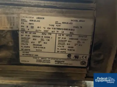 USED SWECO CS8S Sweco centrifugal Sifter, S/S
